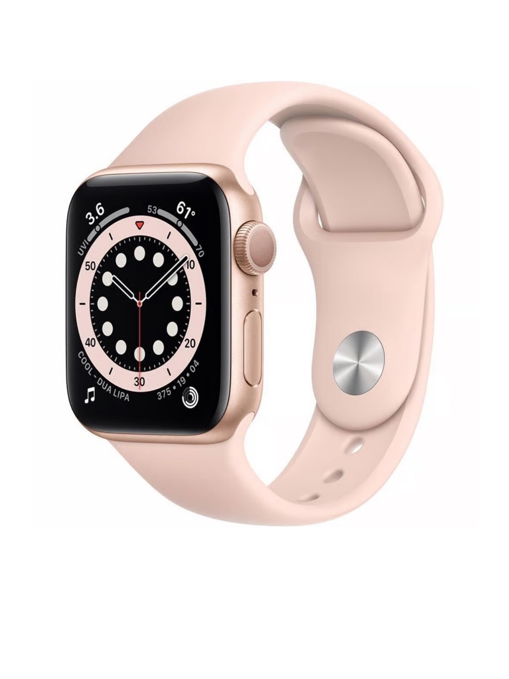 Apple Watch Series 6 (Pink Sand) 
40mm • Aluminium • Rose Gold • GPS + Cellular